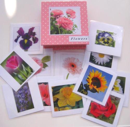 12-card FLOWERS full set (both #1 and #2) plus box