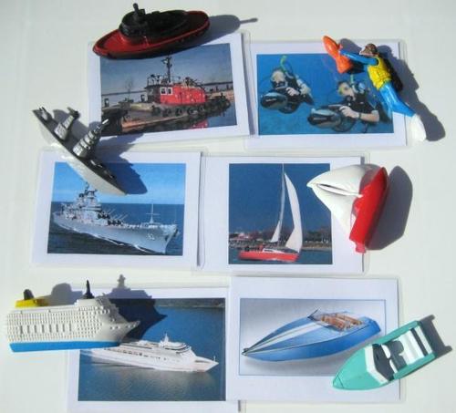 6-subject IN THE WATER, Set #2, & matching cards