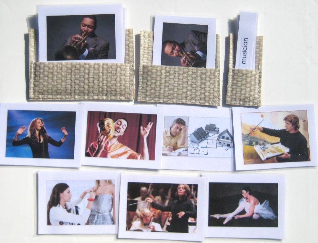 8 OCCUPATIONS, Set #3 in 3-part cards