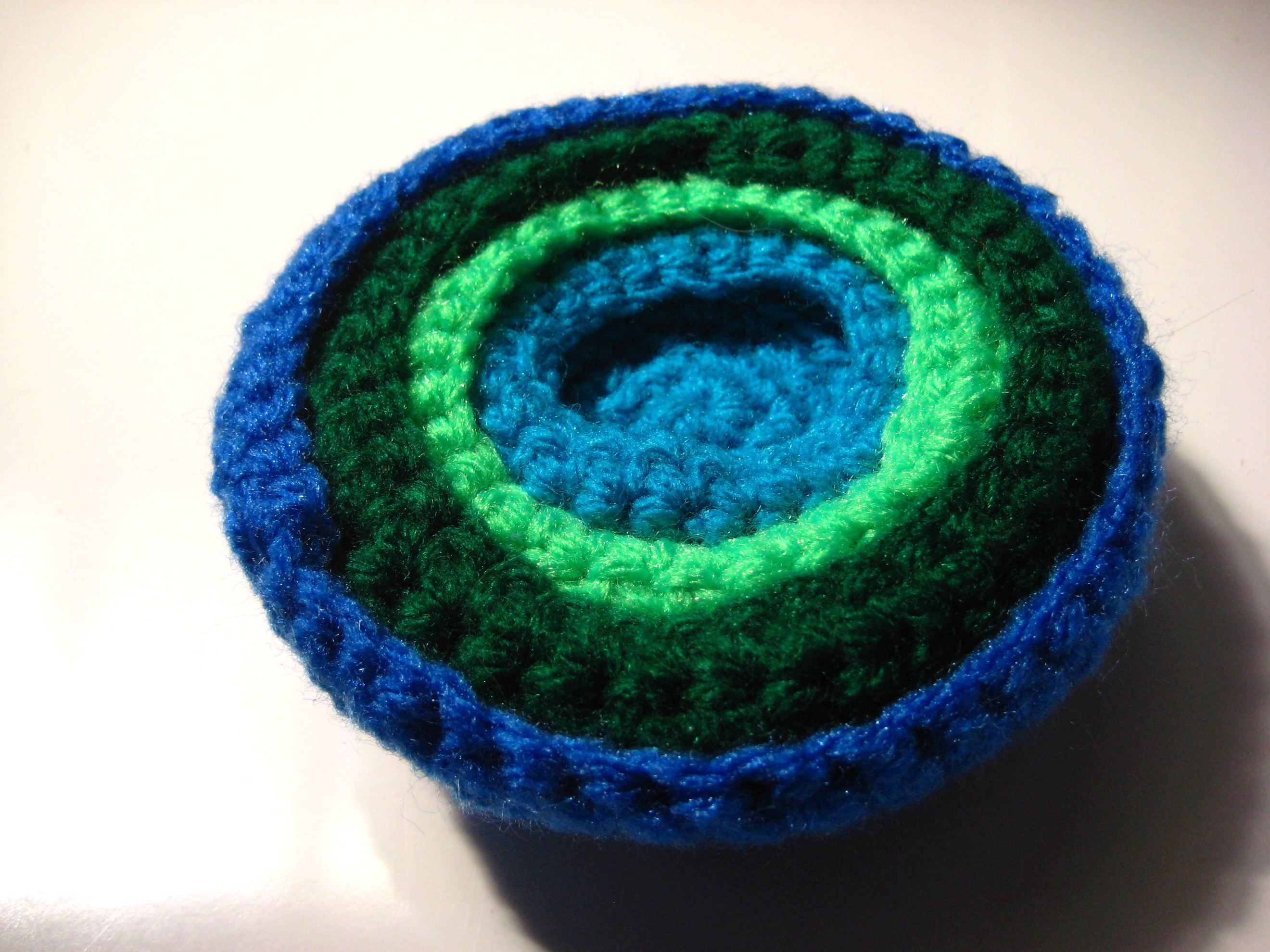 4 CROCHETED NESTING CUPS — view 4