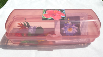8 FLOWERS and Matching Cards in container — view 2