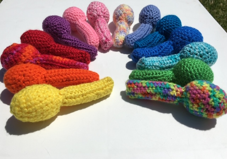 One CROCHETED RATTLE