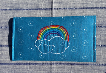 10 WEATHER Cards and Fabric Envelope with Starburst — view 2