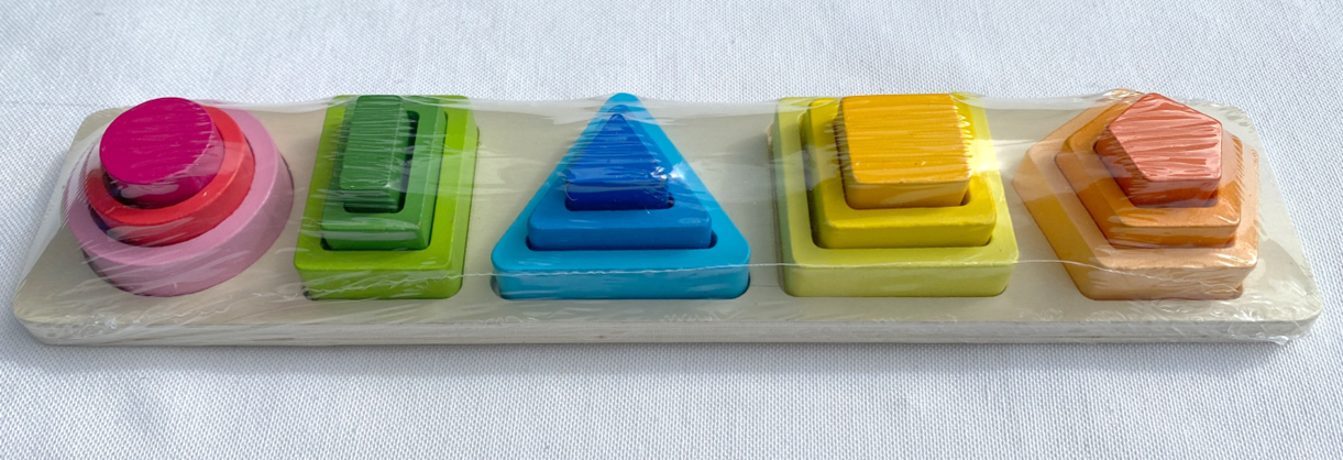 WOOD COLOUR/SHAPE SORTER