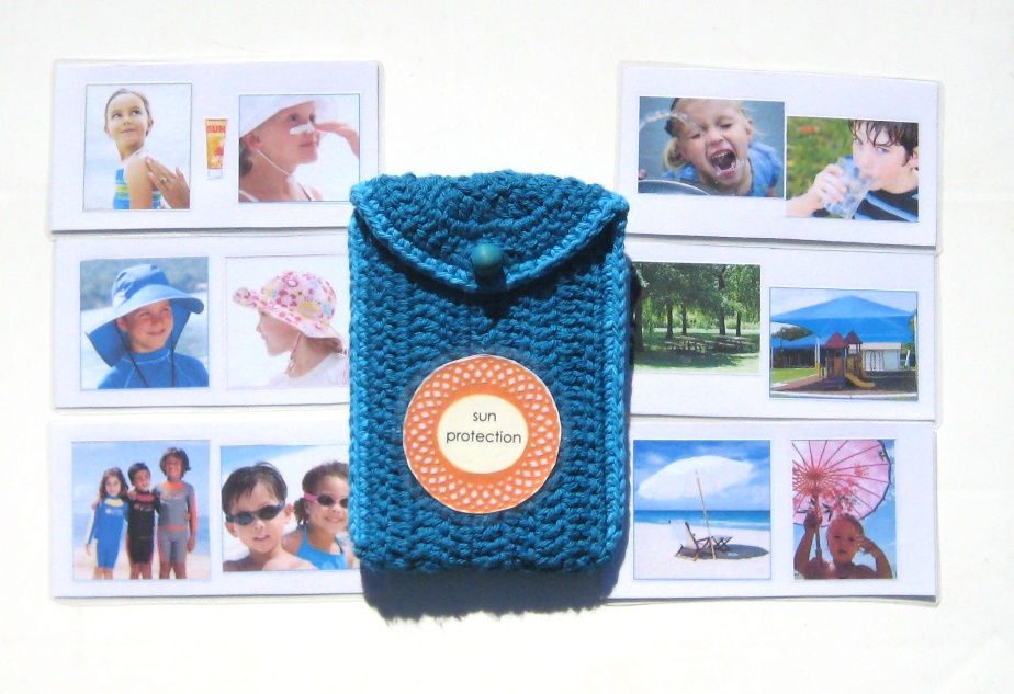 CROCHETED POUCH #2 for SUN PROTECTION — view 2