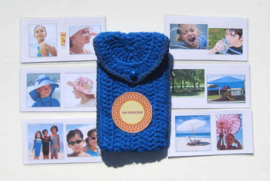 CROCHETED POUCH #3 for SUN PROTECTION — view 2