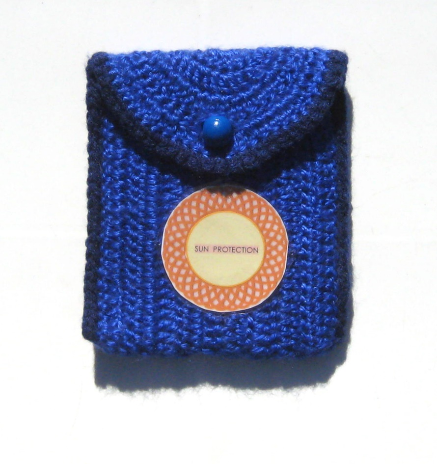 CROCHETED POUCH #4 for SUN PROTECTION — view 2